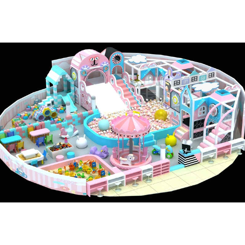 Climbing net swing set
