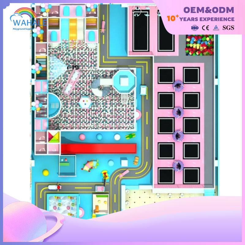 Castle Custom Indoor Trampoline Playground Children's Indoor Soft Game Set Children's Play Area Equipment Wholesale