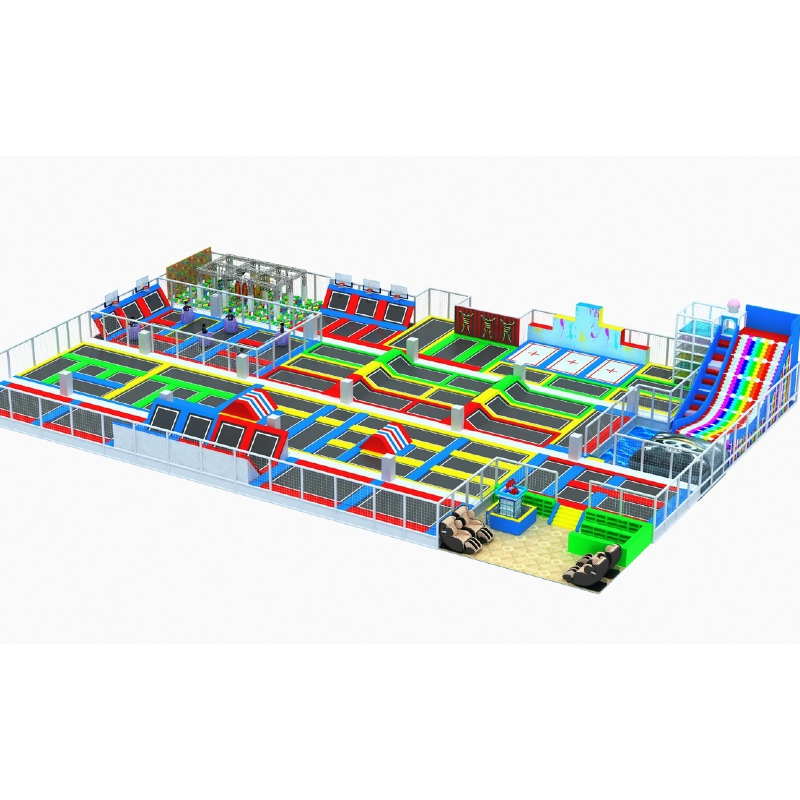 colorful flying slides