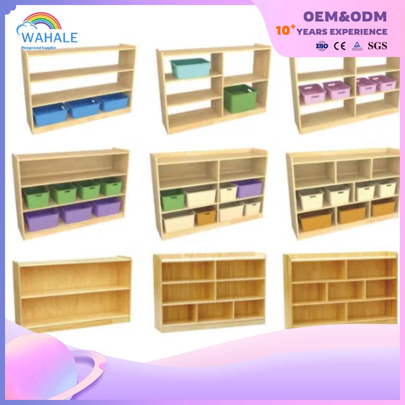 Children's Indoor Solid Wood Cabinet Toy Cabinet Clothing Cabinet Amusement Equipment Wholesale