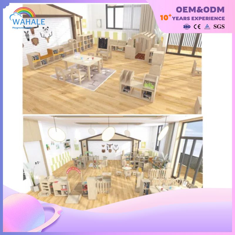 Children's Indoor Oak Multilayer Series Custom Play Equipment Wholesale
