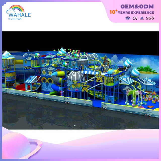 Submarine Castle Custom Indoor Playground Children's Steel Pipe Structure Amusement Park Equipment