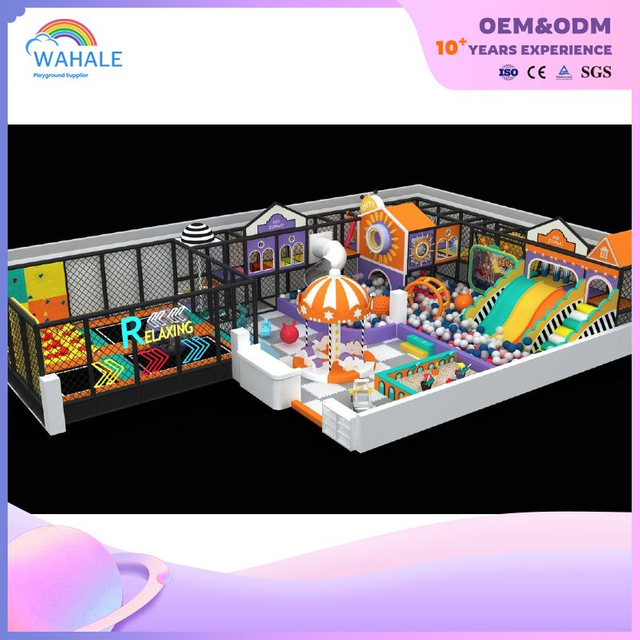 Customized Indoor Children's Maze Soft Play Equipment Indoor Playground Candy Theme Children's Play Park