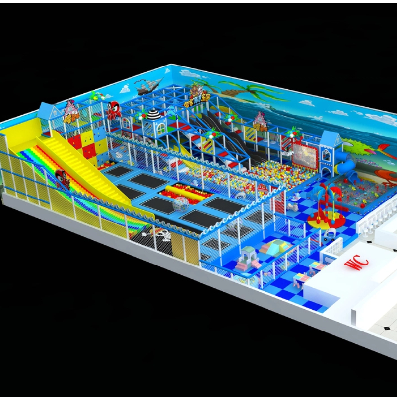 indoor rainbow leap slide facilities