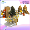 Children's Outdoor Play Equipment Customized Wooden Combined Slide Playground Equipment Customized