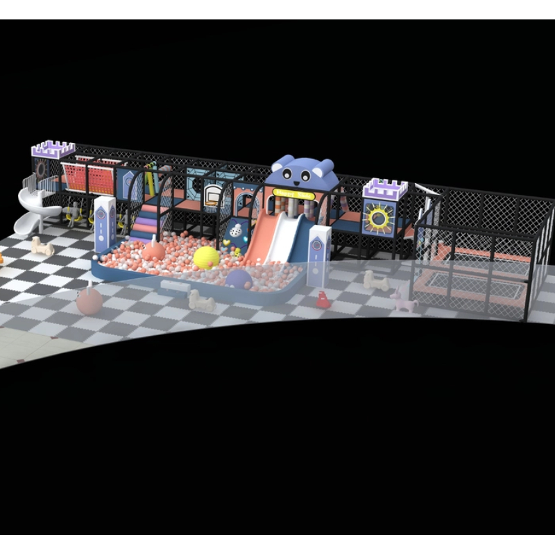 purple bear shape slide