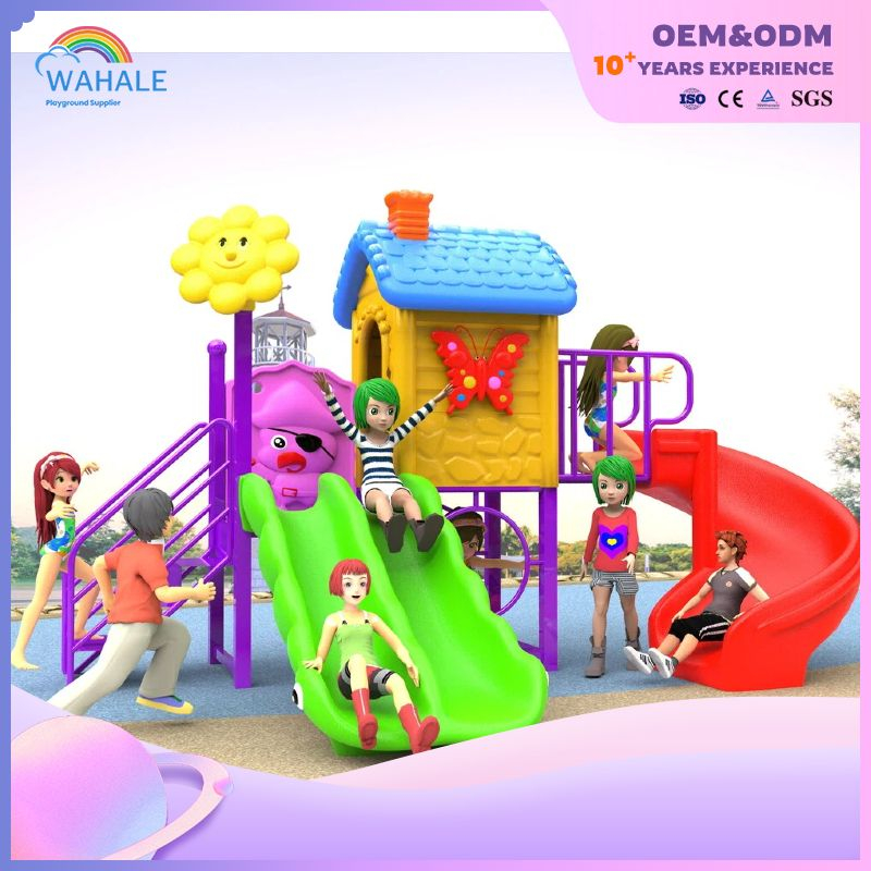 Outdoor Plastic Slide Amusement Park Customized Children's Playground Equipment Wholesale