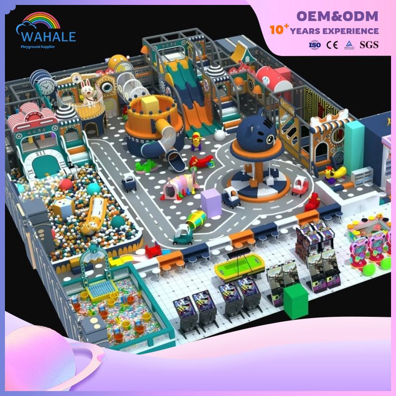 Joy Cute Shape Customized Amusement Park Space Theme Children's Indoor Playground