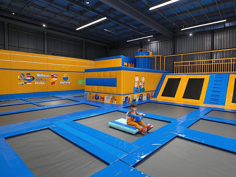 Children's trampoline park equipment design5