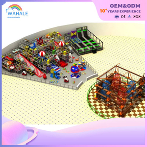 Mall Indoor Warrior Expansion Playground Custom Children's Soft Trampoline Park Facilities Manufacturer