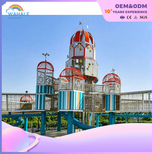 Park Outdoor High-rise Castle Modeling Custom Children's Sports Playground Equipment Factory
