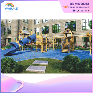Blue Castle Modeling Customized Residential Outdoor Children's Slide Park Equipment Wholesale