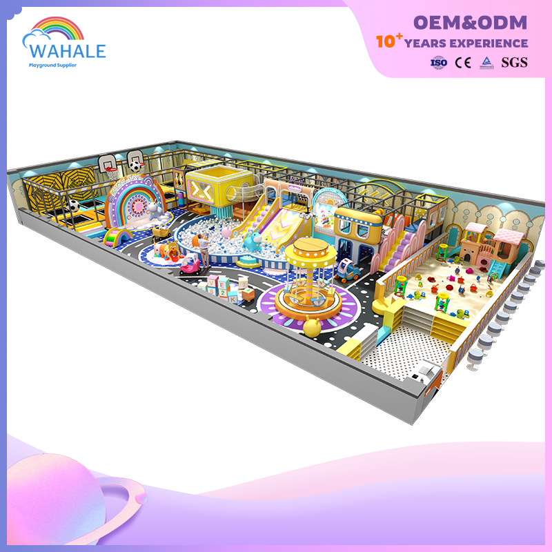 Shopping Mall Interior Color Castle Shape Park Customized Children's Soft Installation Through The Playground Facilities