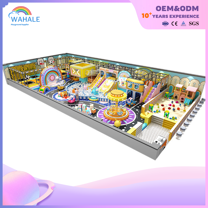 Shopping Mall Interior Color Castle Shape Park Customized Children's Soft Installation Through The Playground Facilities
