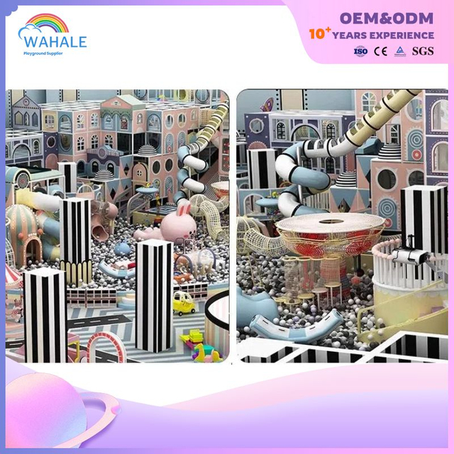 Cartoon Animal Theme Customized Children's Indoor Sports Playground Children's Soft Decoration Park