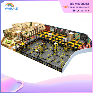 Sales Center Indoor Yellow Dinosaur Theme Custom Soft Trampoline Amusement Equipment Dealer