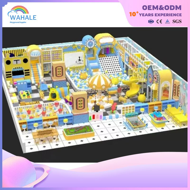 Robot Theme Customized Children's Indoor Soft Sports Park Children's Yellow Indoor Monster Playground