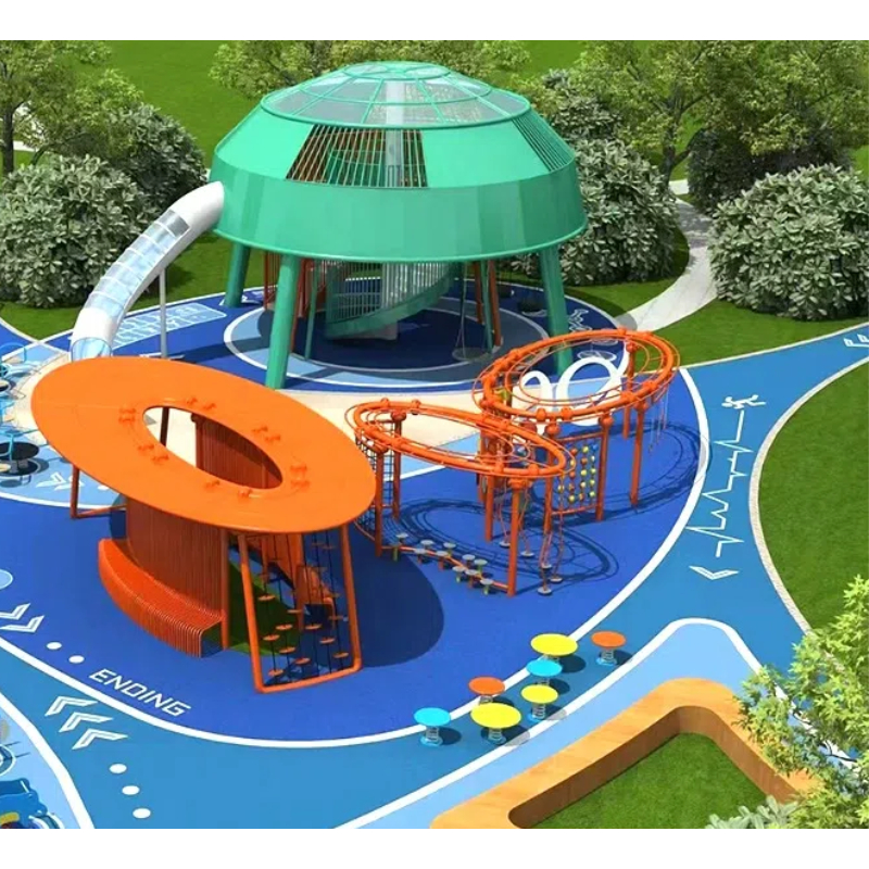 Colored disk shaking pile