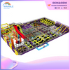 Mall Indoor Yellow Robot Theme Customized Children's Physical Training Trampoline Parkour Playground Equipment