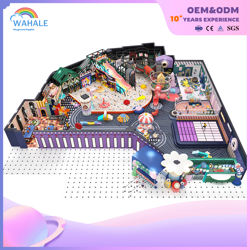 Sales Center Indoor Purple Space Theme Customized Children's Ocean Ball Pool Playground Equipment Factory