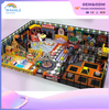 Custom Shopping Mall Indoor Macaron Color Children's Trampoline Park Equipment Factory