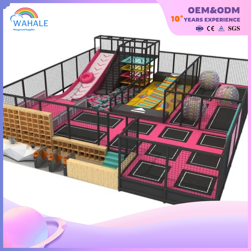 Mall Indoor Color Department Children's Trampoline Parkour Professional Playground Equipment Suppliers