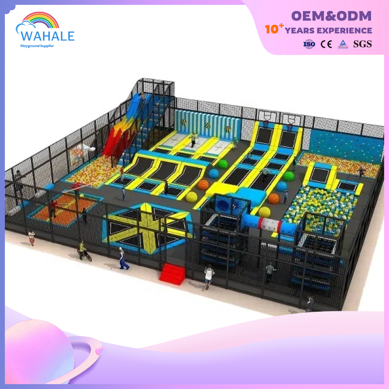Shopping Mall Indoor Marine Theme Custom Children's Sports Trampoline Park Amusement Equipment Sale