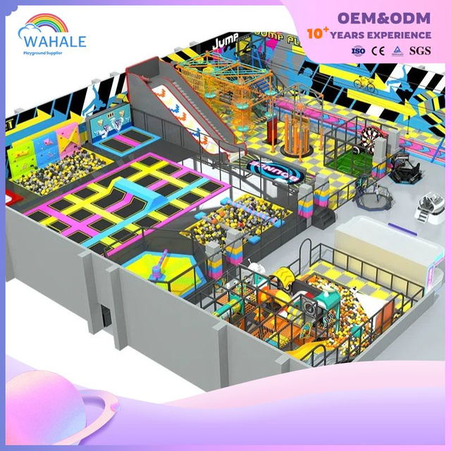 Color Department Indoor Soft Outfit Physical Training Playground Customized Children's Jumping Trampoline Park
