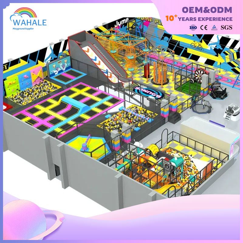 Color Department Indoor Soft Outfit Physical Training Playground Customized Children's Jumping Trampoline Park