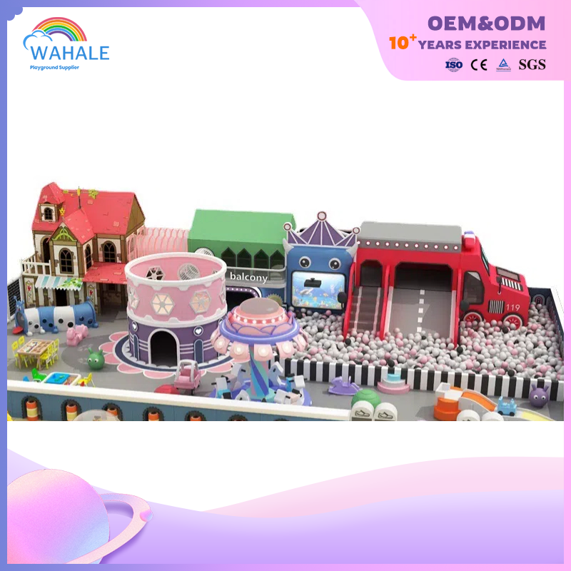 Kindergarten Indoor Pink Soft Decoration Parent-child Interactive Playground Children Cartoon Theme Sports Park