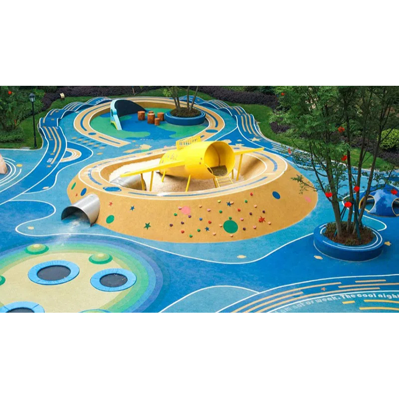 Round hole trampoline