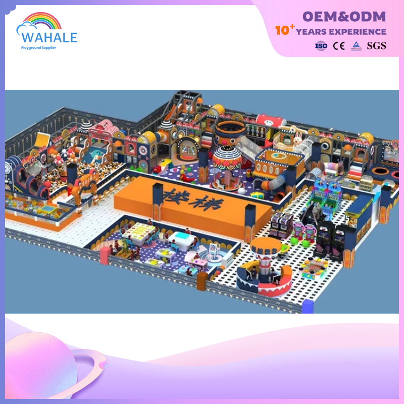 Sales Center Outdoor Macaron Animal Theme Customized Children's Soft Decoration Playground Facilities