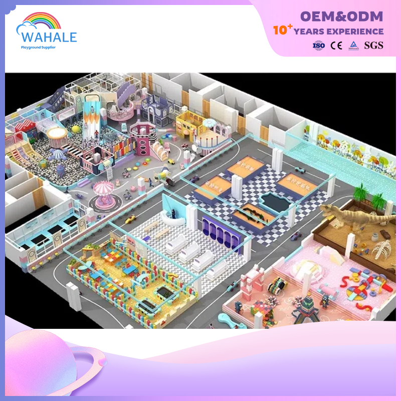 Large Shopping Malls Indoor Soft Decoration Children Interactive Playground Equipment Dealers