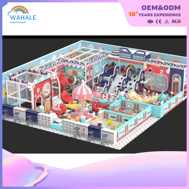 Early Education Center Indoor Cartoon Fantasy Castle Theme Customized Soft Children's Playground Equipment