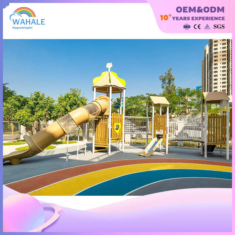 Sales Center Outdoor Forest Theme Customized Wooden Playground Children Escape Slide Park