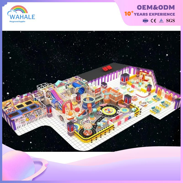 Early Education Center Indoor Purple Soft Decoration Playground Customized Equipment Supplier
