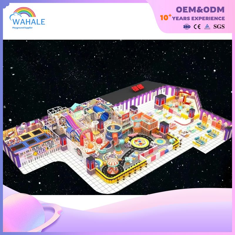 Early Education Center Indoor Purple Soft Decoration Playground Customized Equipment Supplier