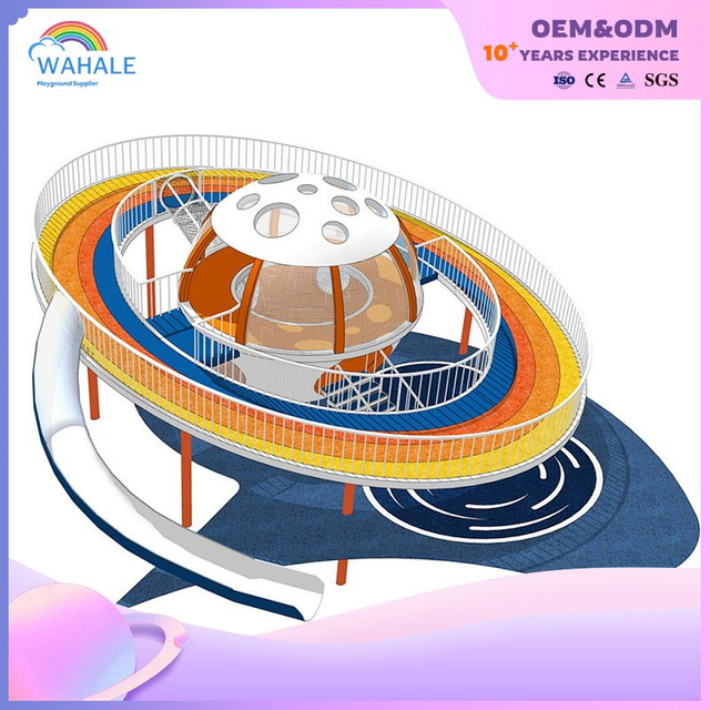 Rainbow Theme Customized Children's Outdoor Space Theme Playground Equipment Supplier