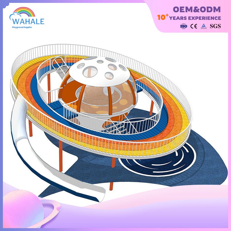 Rainbow Theme Customized Children's Outdoor Space Theme Playground Equipment Supplier