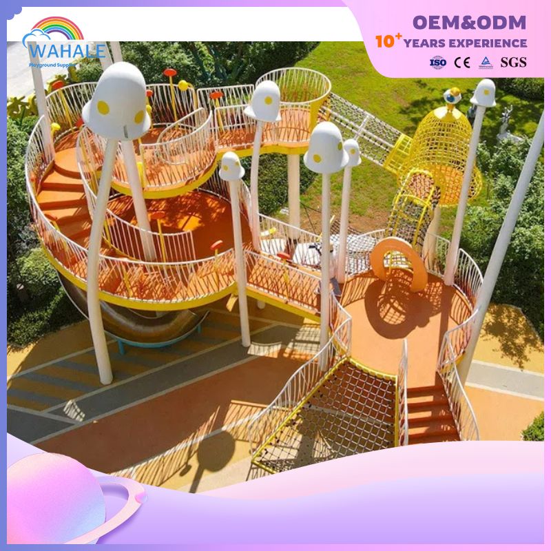 Outdoor Plant Theme Customized Outdoor Parent-child Interactive Playground Equipment