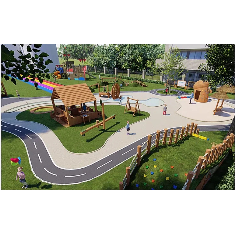 Wooden pair swing