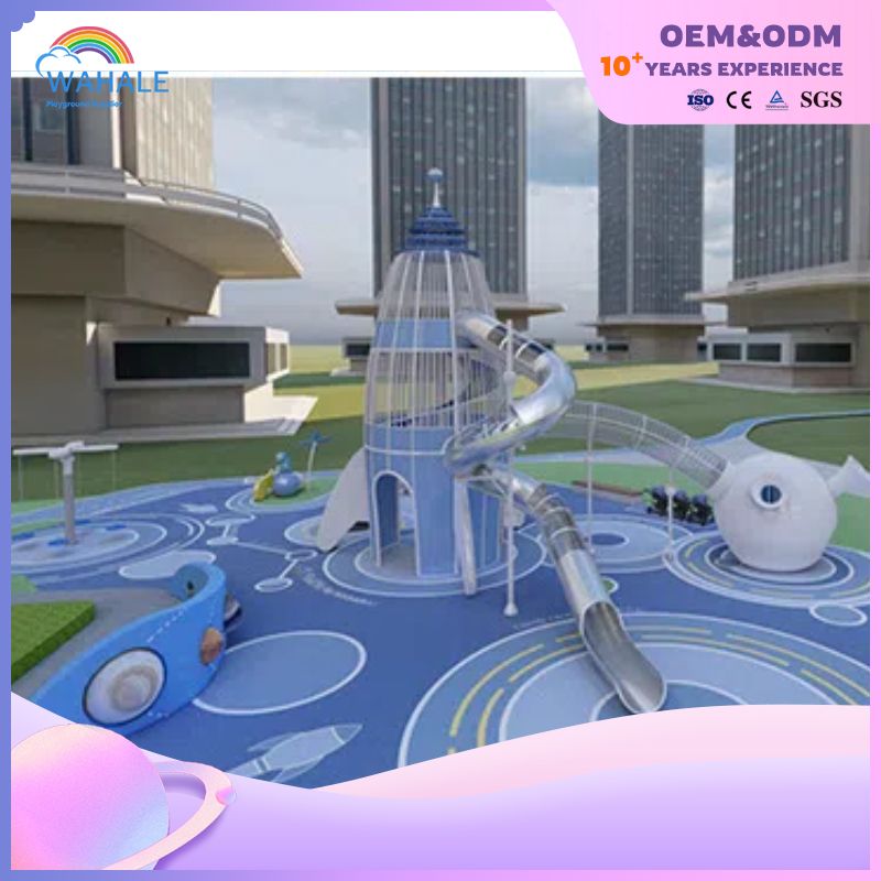 Outdoor Space Theme Customized Children's Unpowered Playground Equipment Suppliers