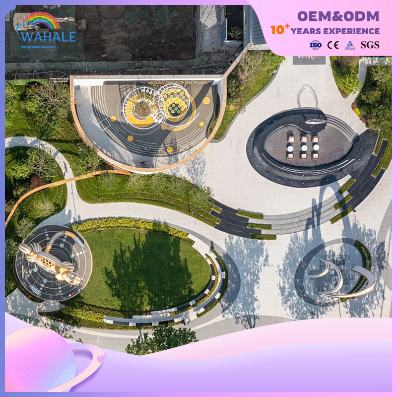 Park Outdoor Yellow Unicorn Shape Custom Children's Playground Equipment Wholesale