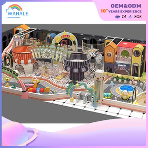 Customized Soft Furnishings And Playground Equipment with A Theme of Colorful Plants in The Sales Center