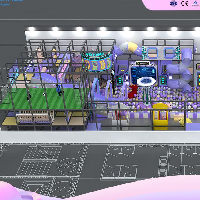 Immersive Candy Land Play Village with 3-Story Slide - Turnkey Amusement Solution Supplier