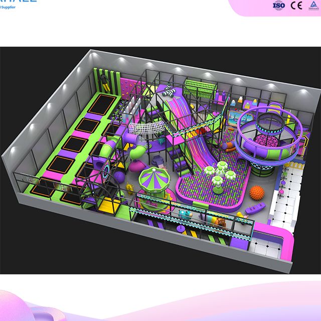 Futuristic 3-Story Mega Play Structure - Commercial Indoor Playground Equipment Supplier