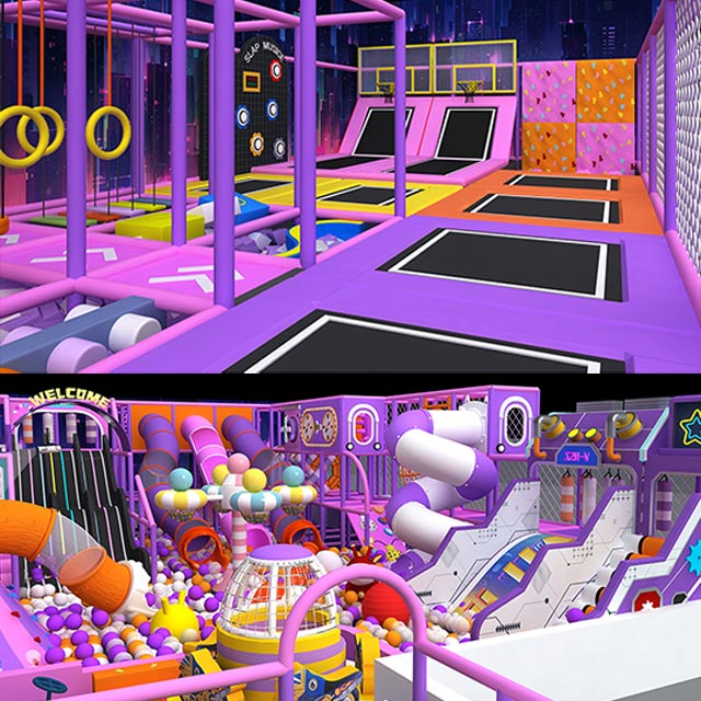 Purple Sports Arena Playground (India) -Commercial Entertainment Center Manufacturer