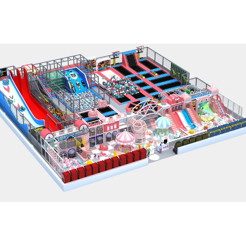 Children's fantasy trampoline playground