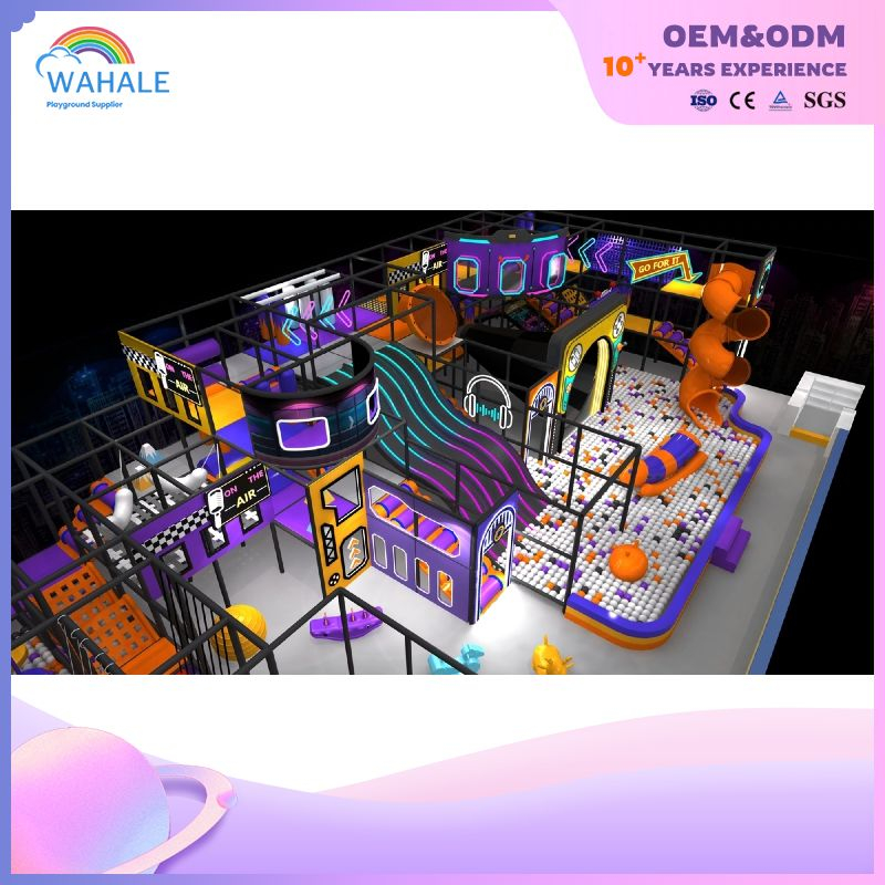 Children's Indoor Adventure Trampoline Park Equipment Custom Indoor Crossing Amusement Park Equipment Factory