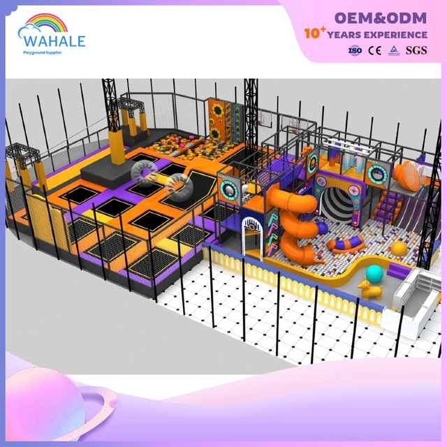 Shopping Mall Indoor Trampoline Park Custom Indoor Physical Training Parkour Playground Equipment